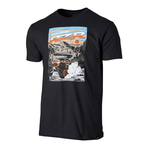 Polaris Mens RZR Desert Dusk T-Shirt Black 286558602