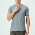 thumbnail image 2 of Short Sleeve Shirts for Men, Men's Active Quick Dry Crew Neck T Shirts, Athletic Running Gym Workout Short Sleeve Tee Tops, 2 of 9