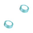 thumbnail image 4 of Inteprter Cinta de papel de regalo Accesorios para manualidades DIY Cintas de poliéster Azul 177 Azul 177 2piezas Inteprter CBP274180, 4 of 6