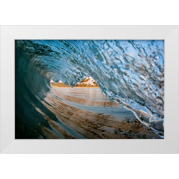 Baran, John 14x11 White Modern Wood Framed Museum Art Print Titled - Wave 13