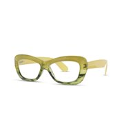 DAISY | Chartreuse / Dark Green Streaks