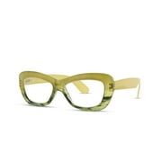 DAISY | Chartreuse / Dark Green Streaks