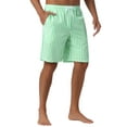 thumbnail image 4 of INSPIRE CHIC Men's Casual Summer Holiday Drawstring Waist Beach Striped Swimwear Shorts 38 Light Green, 4 of 6