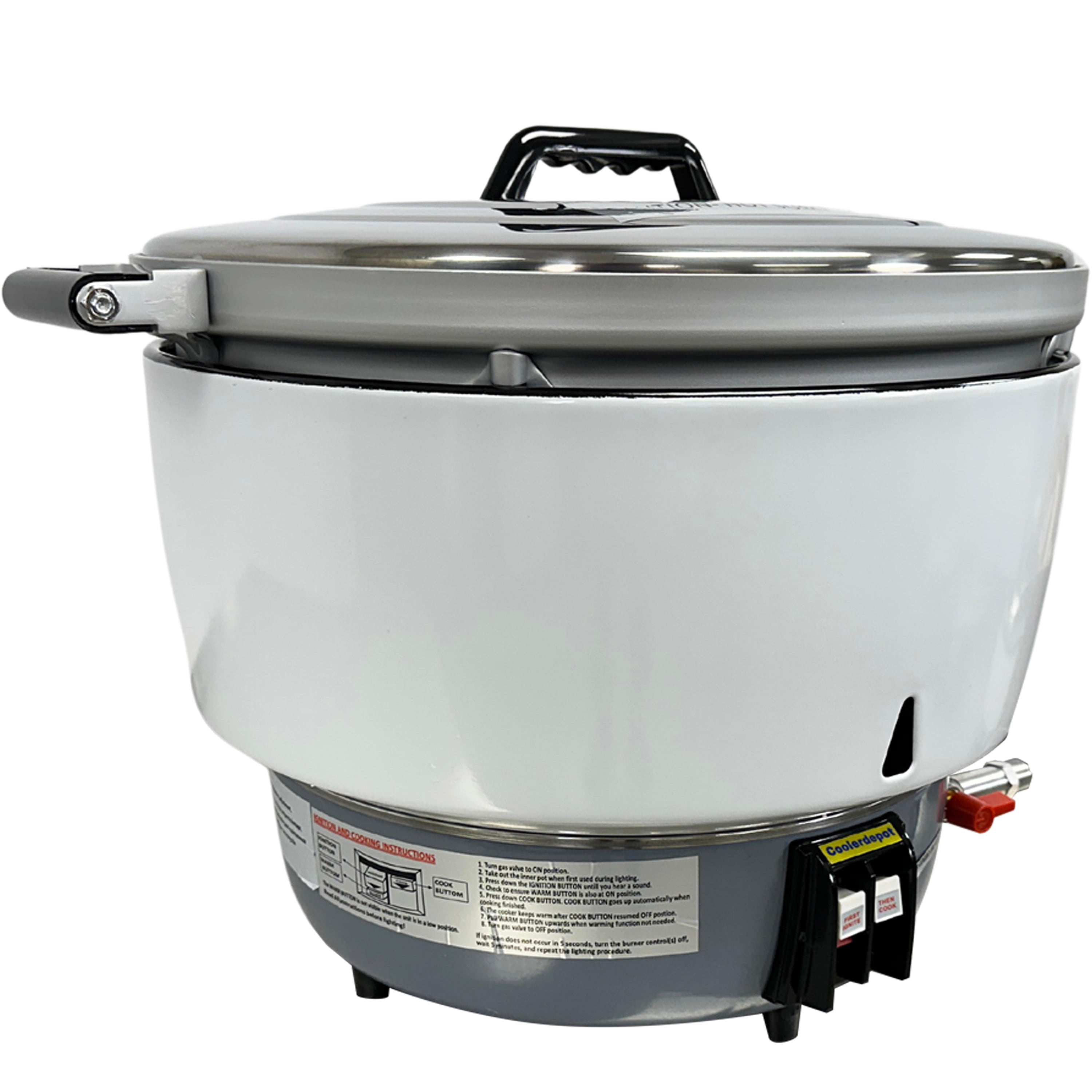 NSF Certified 10L Liquid Propane Gas Rice Cooker – Commercial Grade Large Capacity Rice Maker for Restaurants & Catering