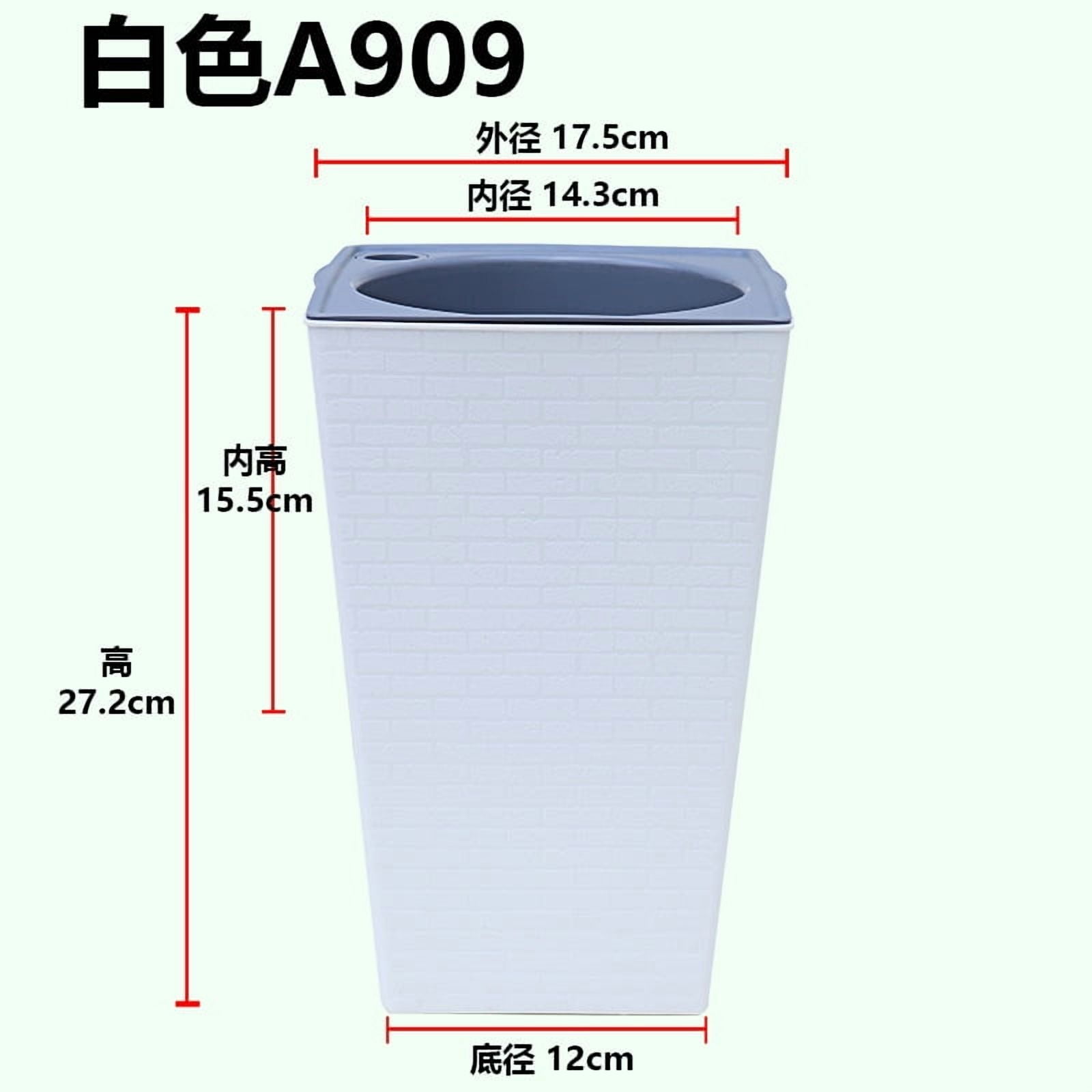 Tall Outdoor Flower Pot, High Floor Planter for Indoor Courtyard Garden, Decorative Gardening Container