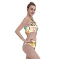 thumbnail image 4 of Daiia Vintage Cup printed 2 piece Swimsuit Bikinis for Women High Waisted Racerback Bathing Suits Summer Tummy Control Scoop Neck Swimwear-Medium, 4 of 8