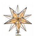 thumbnail image 4 of Kurt S. Adler UL3135 10-Light 15-Point Gold Sputnik Capiz Treetop, 4 of 10