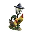 thumbnail image 4 of koolsoo Garden Statue Solar Post Lamp Lawn Ornament for Spring Summer Decor Lifelike Chicken, 4 of 9