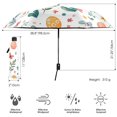 thumbnail image 3 of FORMRS Travel Umbrella Folding Auto Open Close Windproof Rain UV Protection, Red Easter Eggs, 3 of 8
