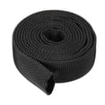thumbnail image 1 of Unique Bargains 1.2' ID 6.5FT Nylon Protective Hose Sleeve, Cable Cover Sheath Protection, Black, 1 of 4