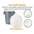 thumbnail image 3 of Staples Coastwide Professional 40-45 Gallon Trash Bag 40" x 48" High Density 16 mic Natural 250, 3 of 7
