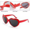 thumbnail image 5 of Gafas con Efecto Corazón, 3 Piezas Gafas de Difracción de Luz con Efectos Especiales, Gafas de Sol con Forma de Corazón 3D para Música/Bar/Fuegos Artificiales al Aire Libre (Negro, Rojo, Blanco) Rojo Verde, 5 of 5