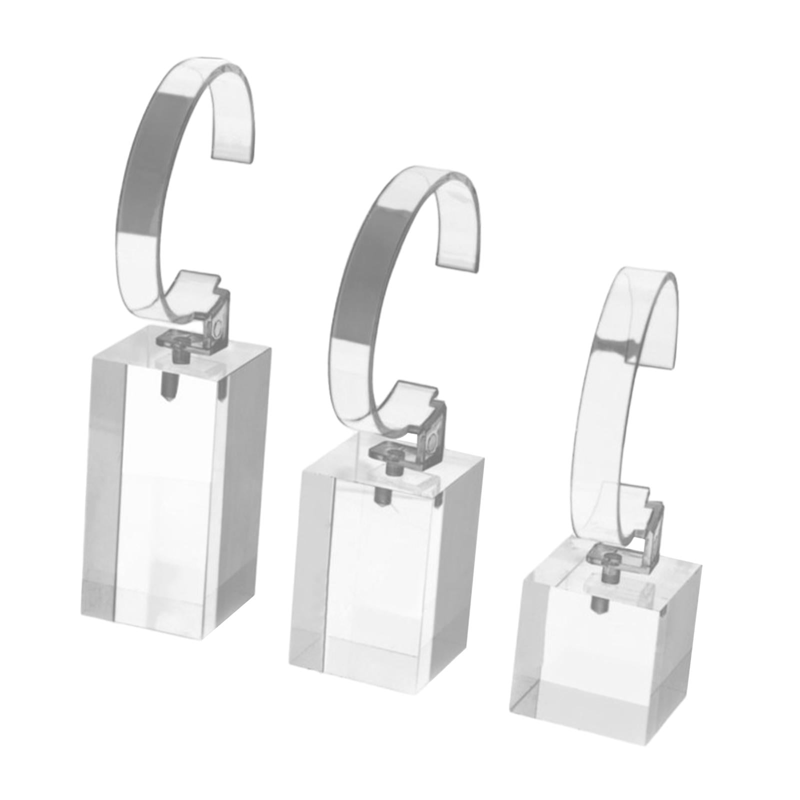 DOITOOL Acrylic Display Stand Jewlry Holder Crystal Figurines Watch Display  Stand Acrylic Showcase Stand Display Stands for Collectibles Crafts