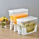 thumbnail image 1 of onlyliua Promoción de Temporada Hervidor En Agua Fría con Griffo En Refrigerador, Gran Capacidad de Almacenamiento para Dispensador de Frutas con Tapa y Griffo, Tetera para Frutas, Balde para Limonad, 1 of 7