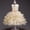 Beige, variant on Girl Dresses Summer Birthday Girl Dress Kids Junior Bridesmaid Dresses 4T