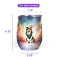 thumbnail image 5 of Hello 2025 Shetland Sheepdog Celebrates Happy New Year Firework Balloon 12oz Stainless Steel Wine Tumbler Insulated Cup with Lid Sheltie Dog Lover Gifts - 02024, 5 of 5