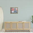 thumbnail image 2 of Stupell Patterned Home Nautical Sea Life Landscape Painting Gold Floater Framed Art Print Wall Art, 2 of 6
