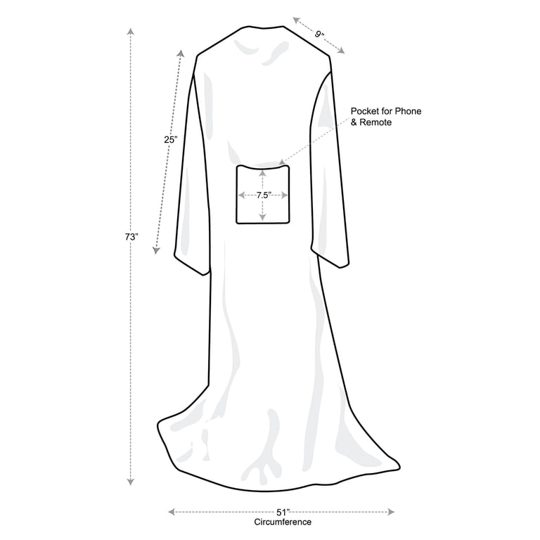 Catalonia Wearable Blanket with Sleeves, Pink photo 7