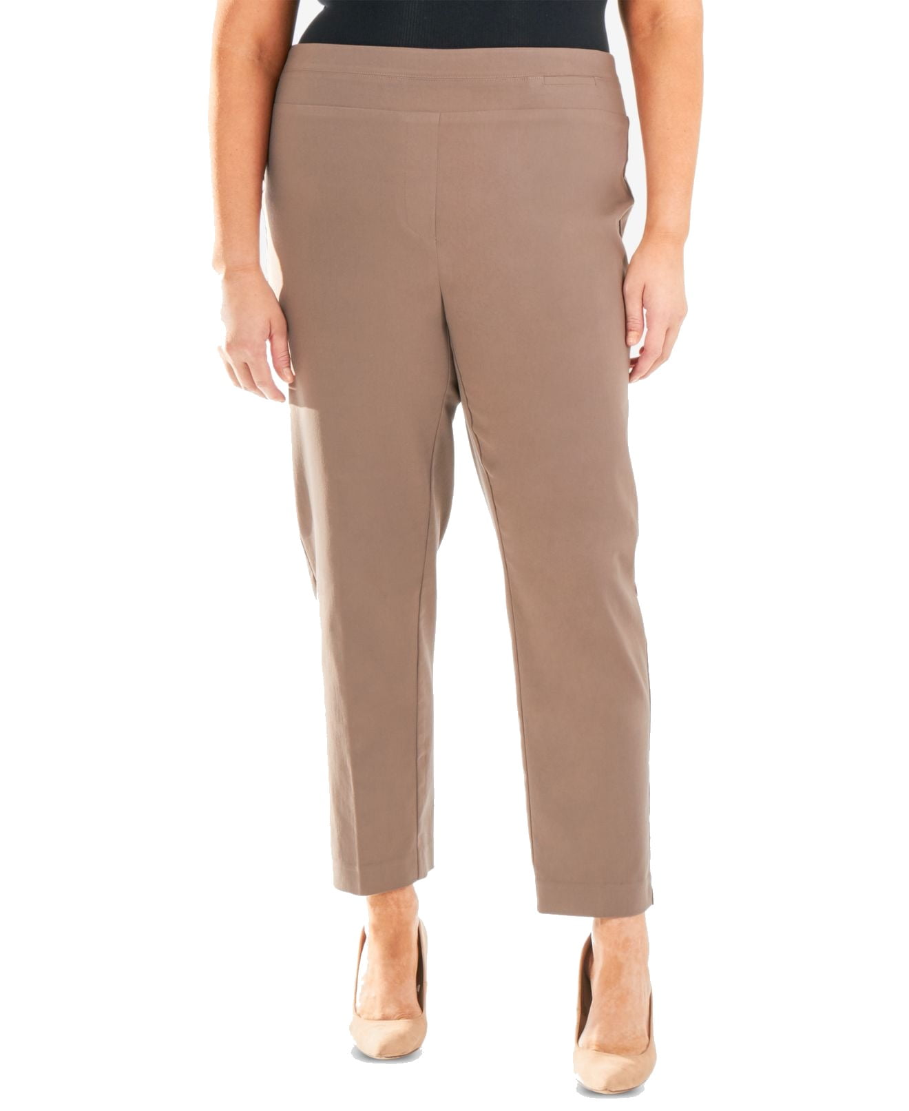 Womens Pants Plus Stretch PullOn Ankle 24W