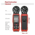 thumbnail image 2 of Digital Anemometer Handheld Wind Speed Meter Measuring Air Flow Speed Wind Temperature LCD Backlight, 2 of 7