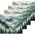 thumbnail image 2 of 4 Pack Mountain Forests Pure Cotton Washcloths 12 x 12 Inch Reusable Absorbent Soft Cotton Face Towels Fingertip Towels Set for Gym Towels,Hotel and Spa Wash cloth, 2 of 7