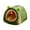 Green M, variant on Cat Puppy Sleeping Bed Hideout Kennel Tent Thick Plush Removable Mat for Indoor Cats in Cold Season