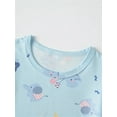 thumbnail image 4 of WIBACKER 3-12Y Girls Loose Pajamas for Little & Big Girls 2PC Set Thin Sleepwear Summer Short Sleeve Jammies - Elephant, 4 of 9