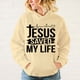 thumbnail image 2 of Sudadera con capucha con estampado de Jesús me salvó la vida para mujer y hombre, moda con personalidad, sudaderas informales de manga larga con capucha, 2 of 5