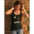 thumbnail image 2 of NASA Nasa Astronaut Gazing Moon Racerback Tank Women -NASA Designs, Female Small, 2 of 4