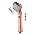 thumbnail image 1 of 4-Gear Adjustable High-Pressure Shower Head with Water Stop Function Stainless Steel ABS Material Enhanced Flow Booster for Low Water Pressure Bathroom Showerhead Easy Installation Universal Fit, 1 of 9