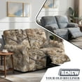 thumbnail image 5 of Jiueut Hunting Camo Print Recliner Loveseat Covers, Washable Sofa Slipcover Stretch Reclining Chair Covers with Storage Pockets for Pet Kids Homes, 5 of 7