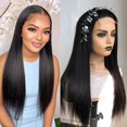 thumbnail image 1 of Yanonmyfd 200% Density Body Wave 13x6 HD Lace Front Wigs Human Hair 12A Brazilian Virgin Hair Lace frontal Wig For Black Women Natural Black With Pre Plucked Baby Hair (28 Inch, Body Wave Wig), 1 of 17