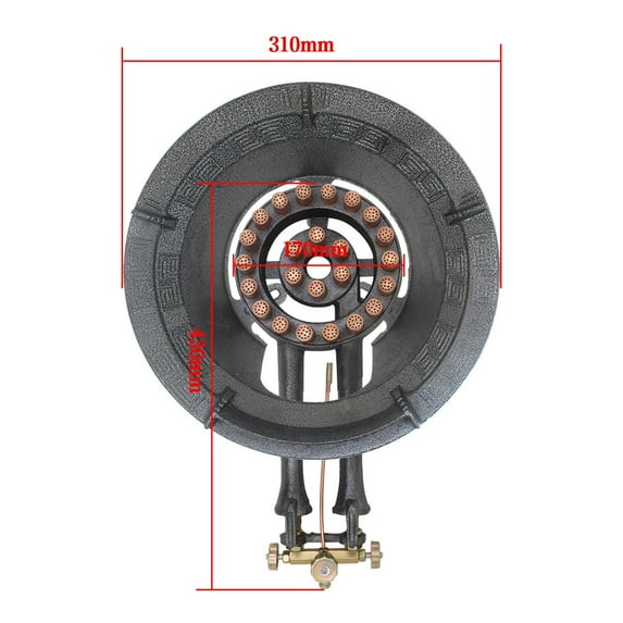 Gas Boiling Ring Cast Iron Burner Large LPG Stove Outdoor Cooker Iron Frame Portable Fire Control Stove