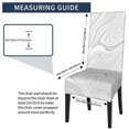 thumbnail image 5 of Dining Chair Back Cover, Water Washing, Disassembly Chair Sleeve Sliding Cover Protective Cover-White Marbling Pattern Chair Protectors Seat Covers, 5 of 8