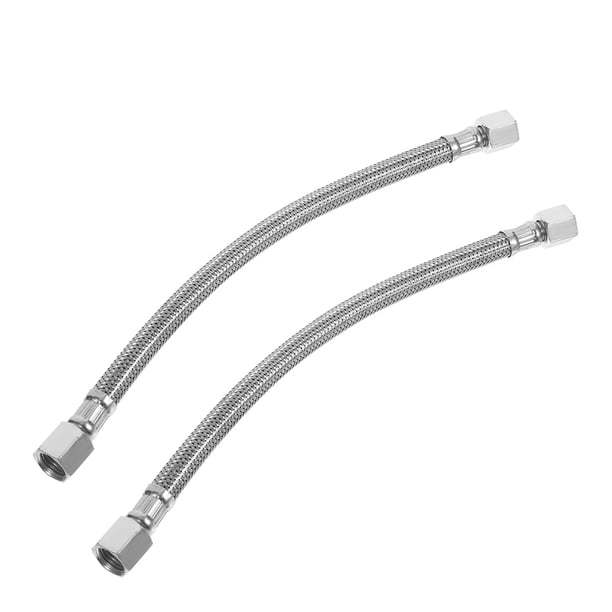 unbranded 2Ud Tubo De Aluminio Para Compresor De Aire Con Cabezal Duradero Y Unidireccional Plateado