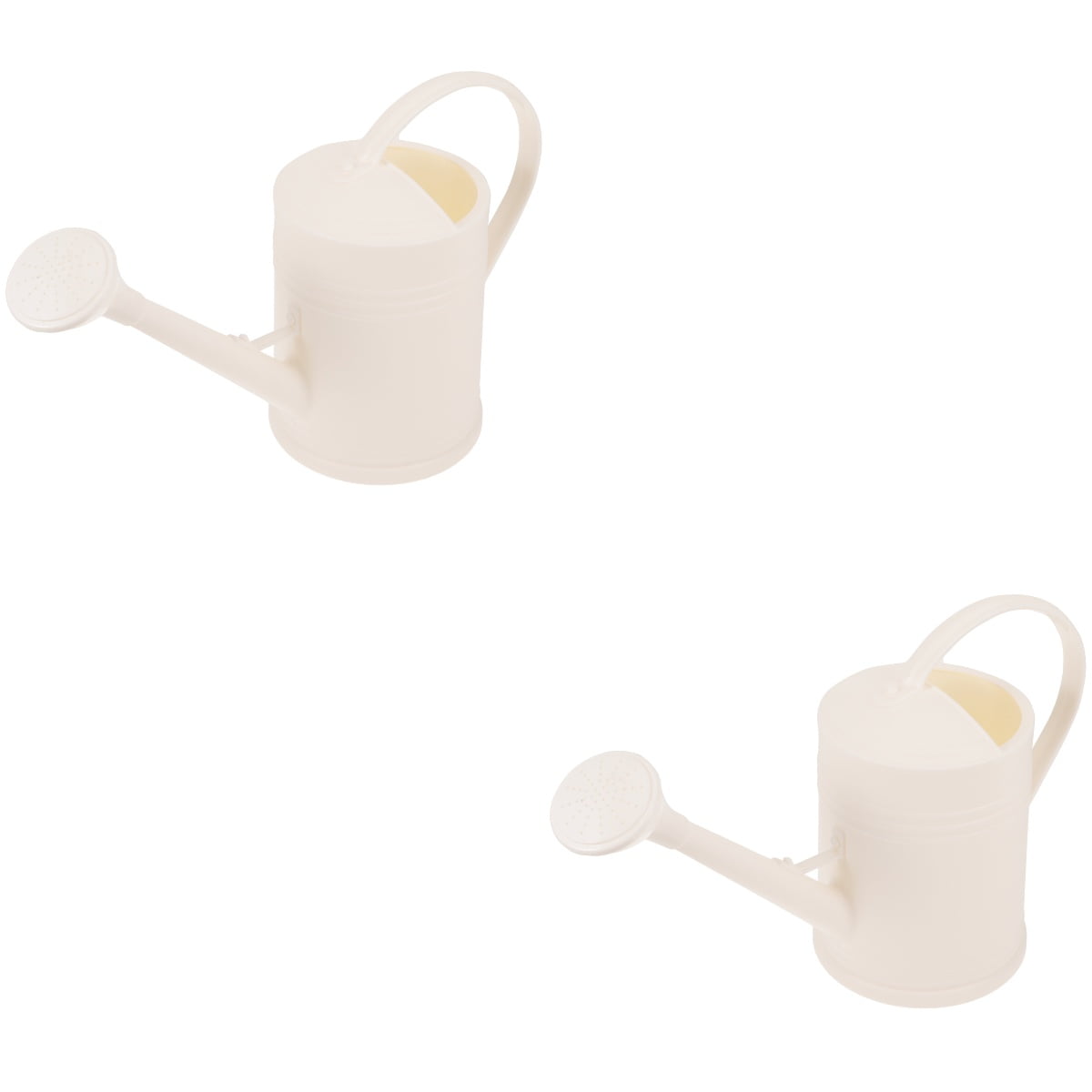 NUOLUX  2Pcs White Plastic Watering Can Long Spout Design for Indoor Plants
