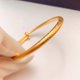 thumbnail image 2 of Pulsera de cobre chapada en oro con tirador ajustable para mujer, 2 of 2
