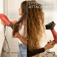 thumbnail image 5 of Sassy Ceramic Ion Hair Dryer, 1875-Watt Salon Dryer with Concentrator and Diffuser Red, 5 of 6