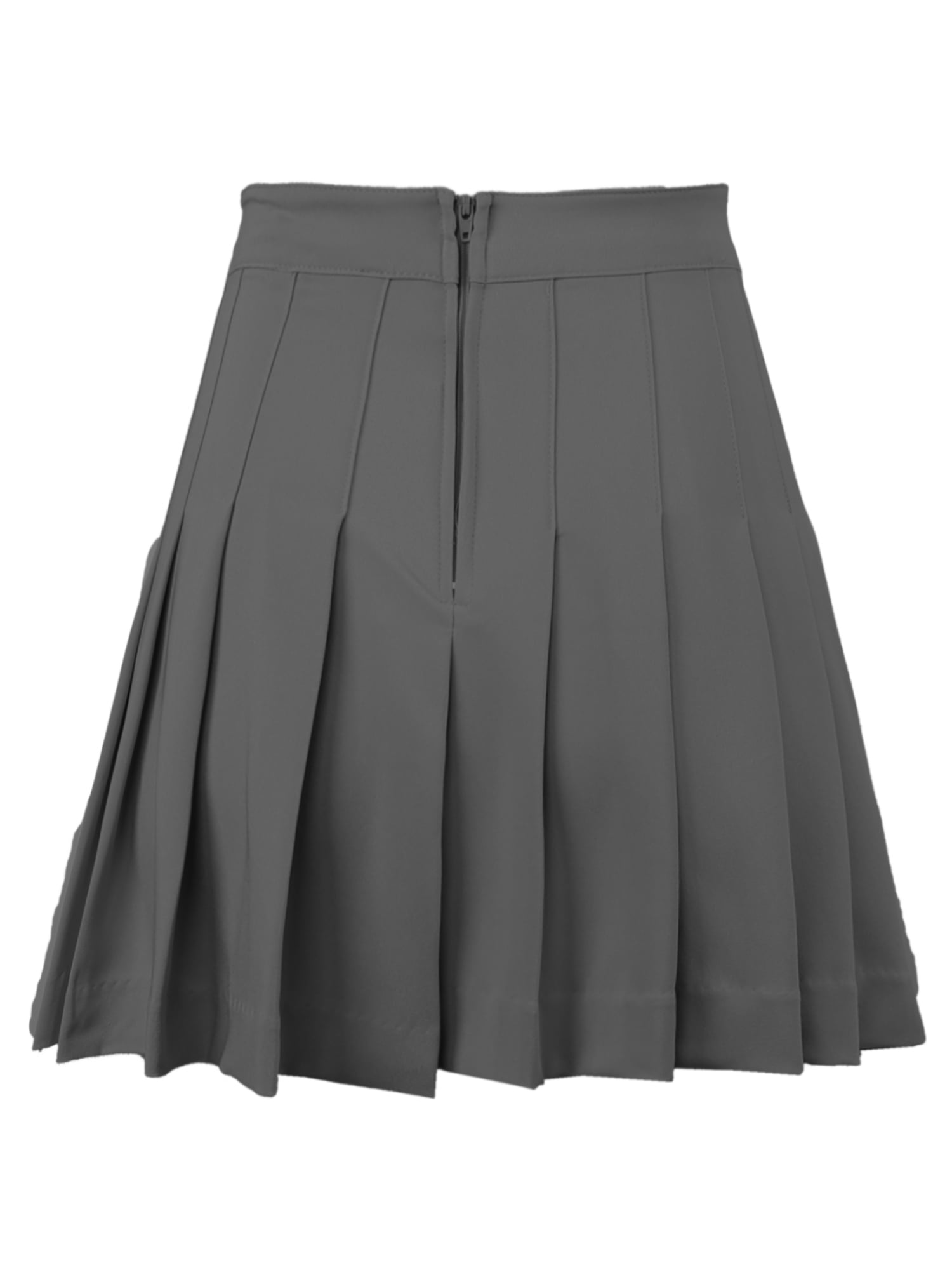 Grey pleated skirt womens hotsell