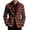 Brick Red, variant on St. Patrick'S Day Saint Patrick'S Day Print Corduroy Jacket For Holiday Celebration Casual Party Wear Slim Fit