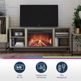 thumbnail image 3 of Tamlin Fireplace TV Stand, Natural with Black Metal, 3 of 9