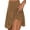 Brown 4, variant on Tennis Skirts for Women Golf Athletic Activewear Summer Solid Color Skorts with Inner Workout Shorts