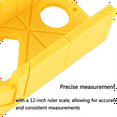 thumbnail image 3 of Miter Box 12 Inch, Miter Box with Ruler Graduation, 45 Degree, 135 Degree Preset Cutting Box, 3 of 7