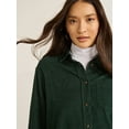 thumbnail image 4 of Time And Tru Womens Long Sleeve Cord Shirt , Sizes- XS-XXXL, 4 of 5