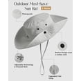 thumbnail image 2 of Sun Hats for Women Ponytail UPF 80+ Beach Summer Hat Wide Brim Packable Cowboy Hat, 2 of 5