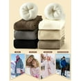 thumbnail image 5 of JIANFANG Boot Socks for Women Winter Wool Solid Thick Warm Socks Crew Socks Christmas Gift, 5 of 7