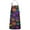 Rainbow Halloween Pumpkins, variant on Retro Halloween Ghost Pattern Apron-Garden Aprons for Women with Pockets-Cotton Linen Waterproof Kitchen Cooking Gardening Aprons Adjustable for Kitchen,Cooking,BBQ and Salon 33"x27"