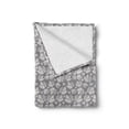 thumbnail image 2 of Leaf Print Soft Flannel Fleece Throw Blanket, Maple Tree Leaves with Earthy Tones Monochrome Fall Season, Cozy Plush for Indoor and Outdoor Use, 50" x 70", Pale Taupe Pearl, by Ambesonne, 2 of 6