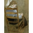thumbnail image 2 of Helene Schjerfbeck 12x14 Black Ornate Wood Framed Double Matted Museum Art Print Titled: Girl Reading (Seated Girl) (1904), 2 of 5