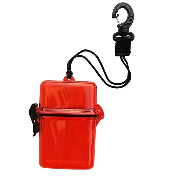 Caja impermeable, caja seca para óvulos, cápsulas, pastillas, caja seca rojo